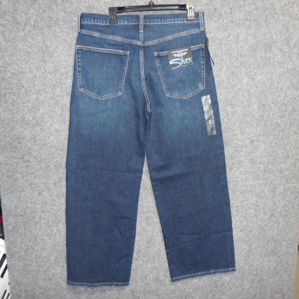 Silver Jeans Co Be Easy Drawstring Wide Leg Jeans Dotty Wash Ultra Wide 30x30